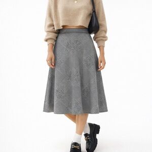 Tracy Reese Vintage plaid Skirt midi​​ Plaid medium academia minimalist classic